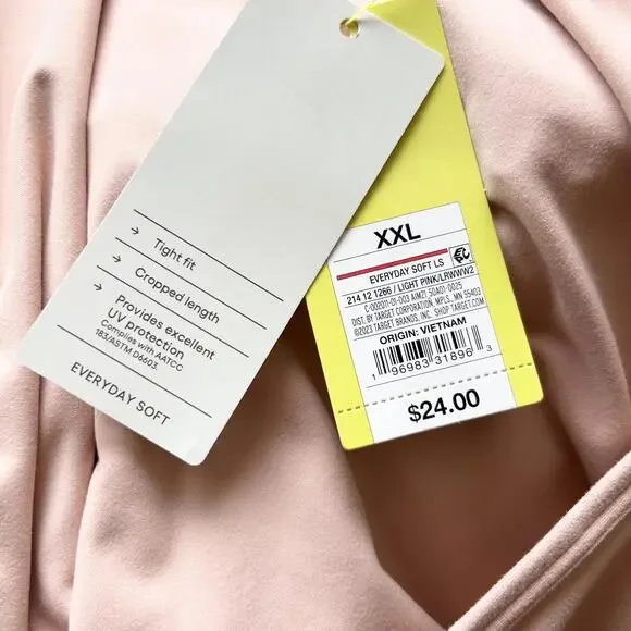 All in motion Everyday Soft Long Sleeve Fitted Active Workout Top Women's XXL - Picture 4 of 4